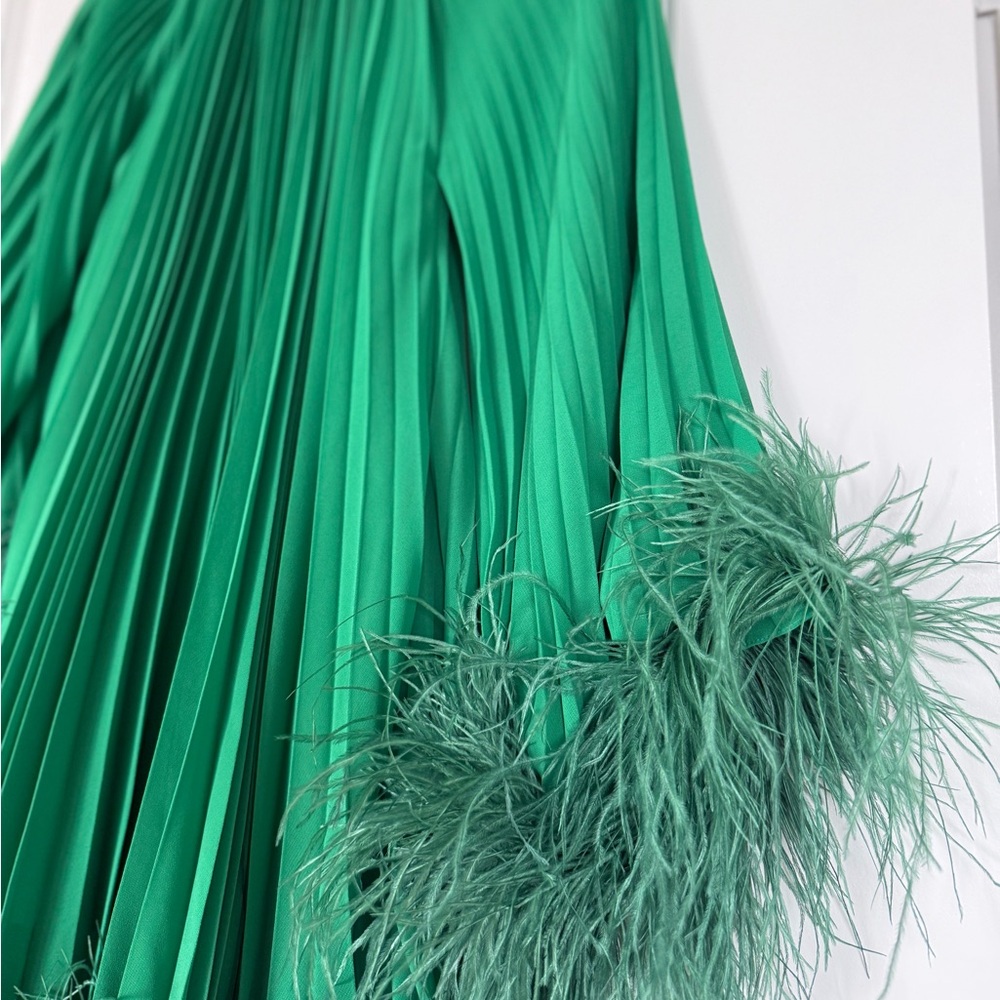 Like new PATBO Pleated Feather Trim Mini Dress $2,200 0 - Picture 7 of 11